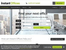 Tablet Screenshot of instantoffices.com